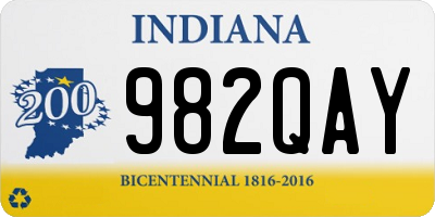 IN license plate 982QAY