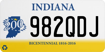 IN license plate 982QDJ