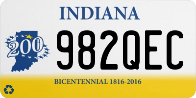 IN license plate 982QEC