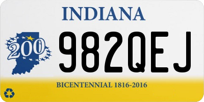 IN license plate 982QEJ