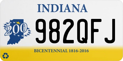 IN license plate 982QFJ