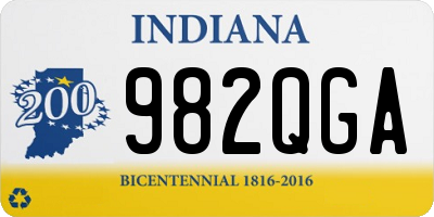 IN license plate 982QGA