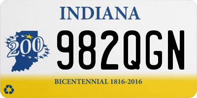 IN license plate 982QGN