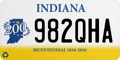 IN license plate 982QHA