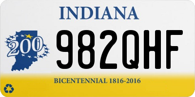 IN license plate 982QHF