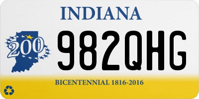 IN license plate 982QHG