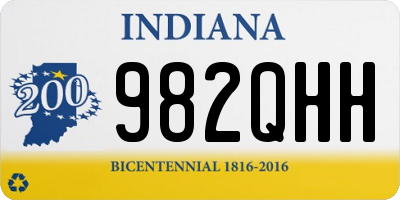 IN license plate 982QHH