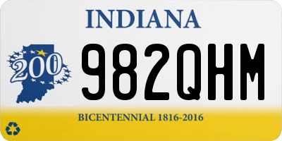 IN license plate 982QHM