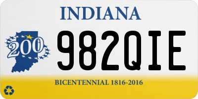 IN license plate 982QIE