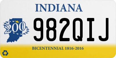 IN license plate 982QIJ
