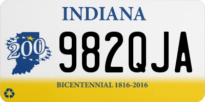 IN license plate 982QJA