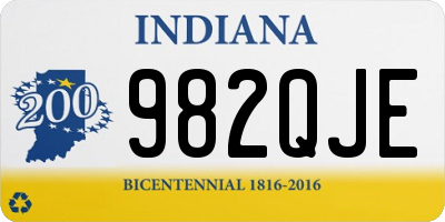 IN license plate 982QJE