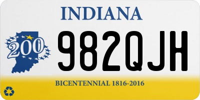 IN license plate 982QJH