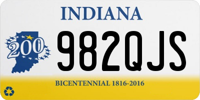 IN license plate 982QJS