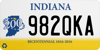 IN license plate 982QKA