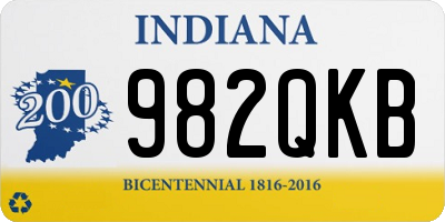 IN license plate 982QKB