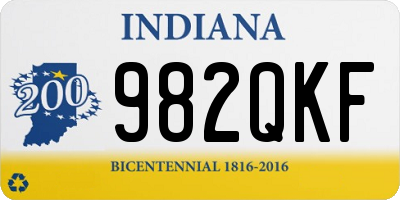 IN license plate 982QKF