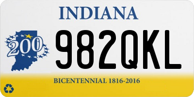 IN license plate 982QKL