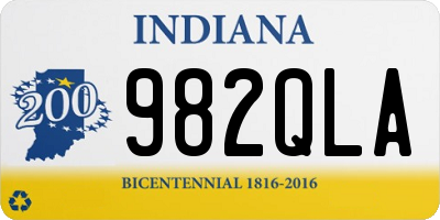 IN license plate 982QLA