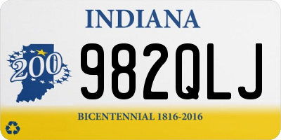 IN license plate 982QLJ