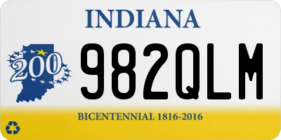 IN license plate 982QLM