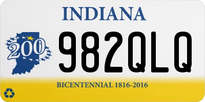 IN license plate 982QLQ