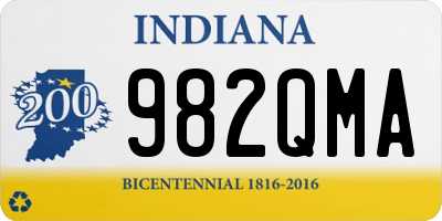 IN license plate 982QMA