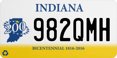 IN license plate 982QMH