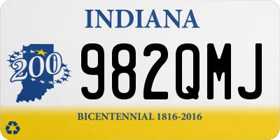 IN license plate 982QMJ