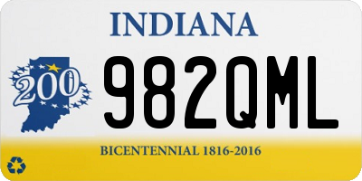 IN license plate 982QML