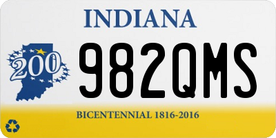 IN license plate 982QMS