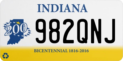 IN license plate 982QNJ