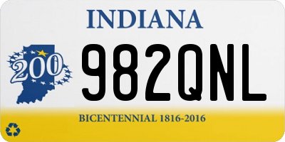 IN license plate 982QNL