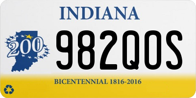 IN license plate 982QOS