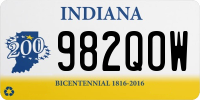 IN license plate 982QOW