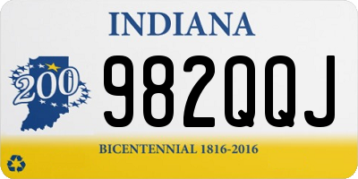 IN license plate 982QQJ