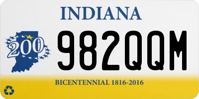 IN license plate 982QQM