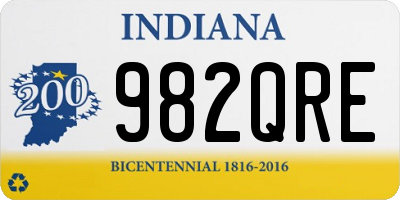 IN license plate 982QRE