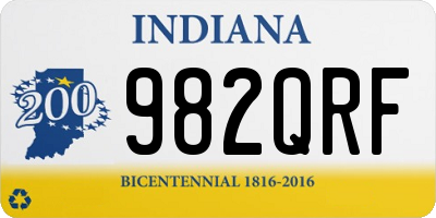 IN license plate 982QRF