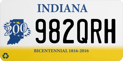 IN license plate 982QRH