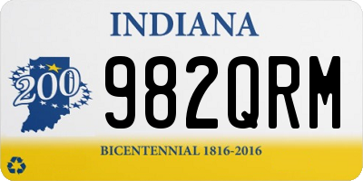 IN license plate 982QRM