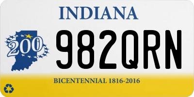 IN license plate 982QRN