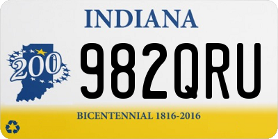 IN license plate 982QRU