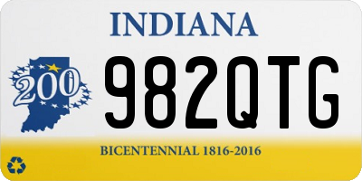 IN license plate 982QTG