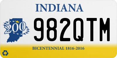 IN license plate 982QTM