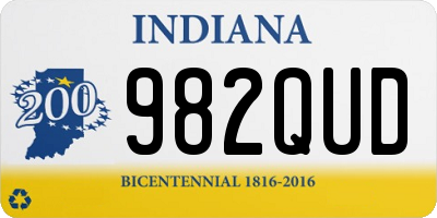 IN license plate 982QUD