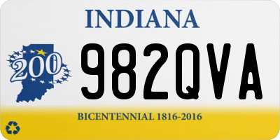 IN license plate 982QVA