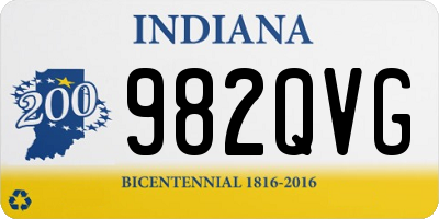 IN license plate 982QVG