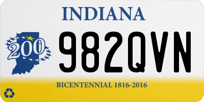 IN license plate 982QVN