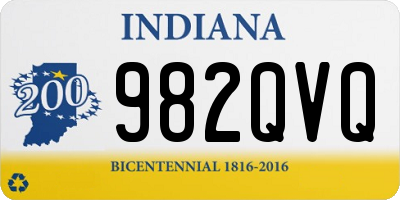 IN license plate 982QVQ